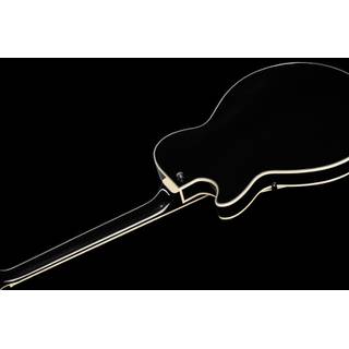 D'Angelico Premier SS Stopbar Black Flake semi-akoestische gitaar met gigbag