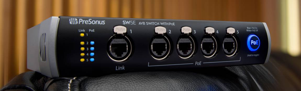 PreSonus SW5E AVB Switch a Great Choice for Live Sound