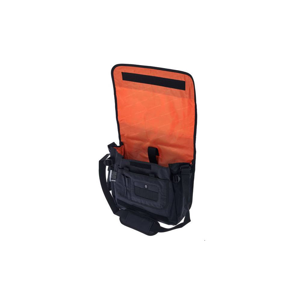 Ultimate CourierBag  Black, Orange inside