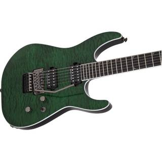 Jackson Pro Series Soloist SL2Q MAH Transparent Green elektrische gitaar met Floyd Rose 1000