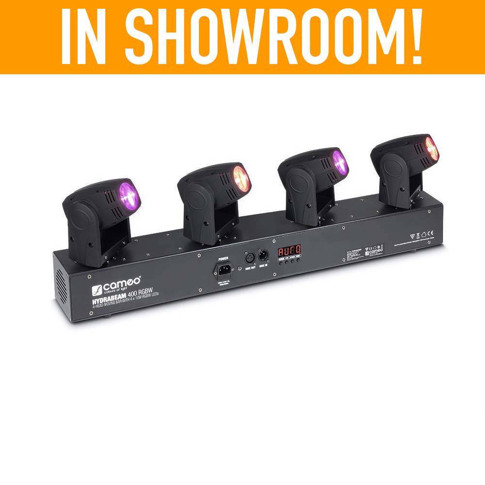 Cameo Hydrabeam 400RGBW 4 RGBW moving-heads op bar