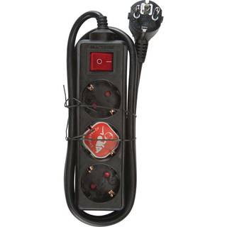 Brennenstuhl 3-weg stekkerdoos met schakelaar 1,4m