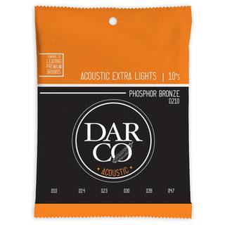 Darco Acoustic D210 Extra Lights 92/8 Phosphor Bronze 10-47 snarenset voor westerngitaar