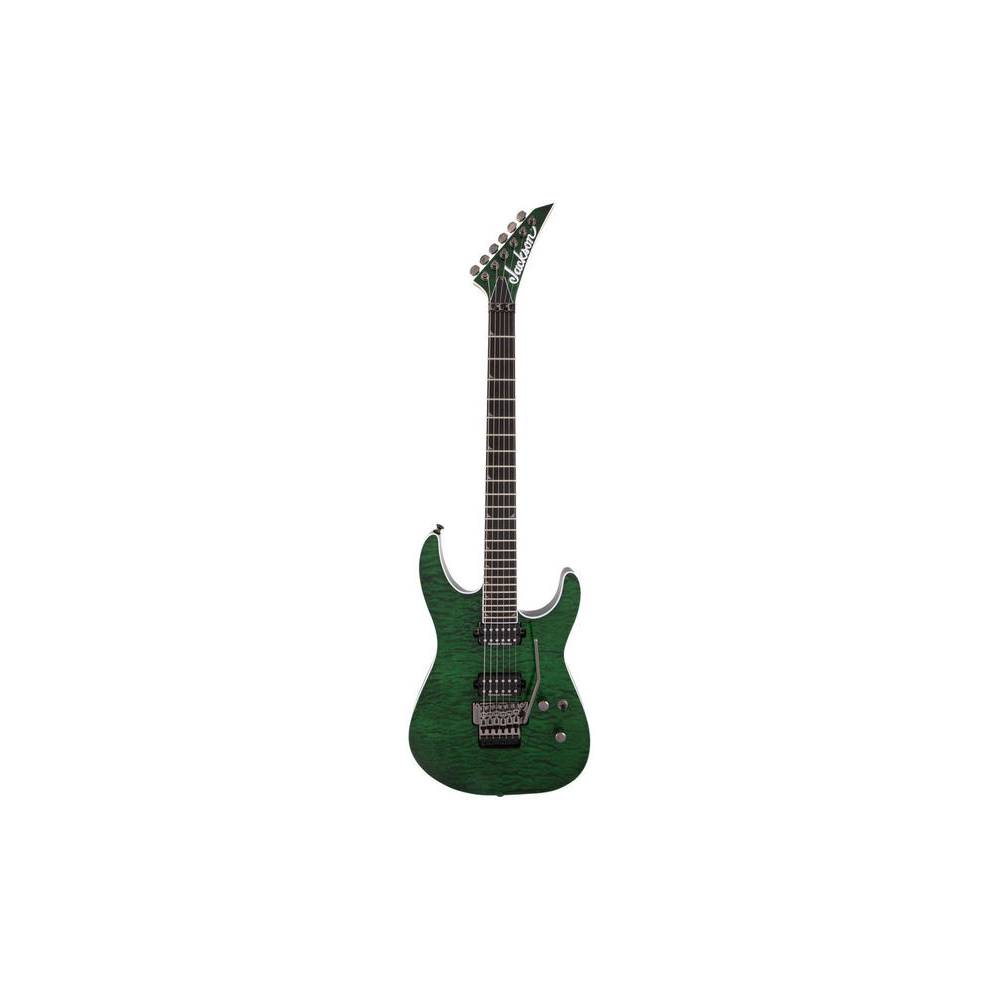 Jackson Pro Series Soloist SL2Q MAH Transparent Green elektrische gitaar met Floyd Rose 1000