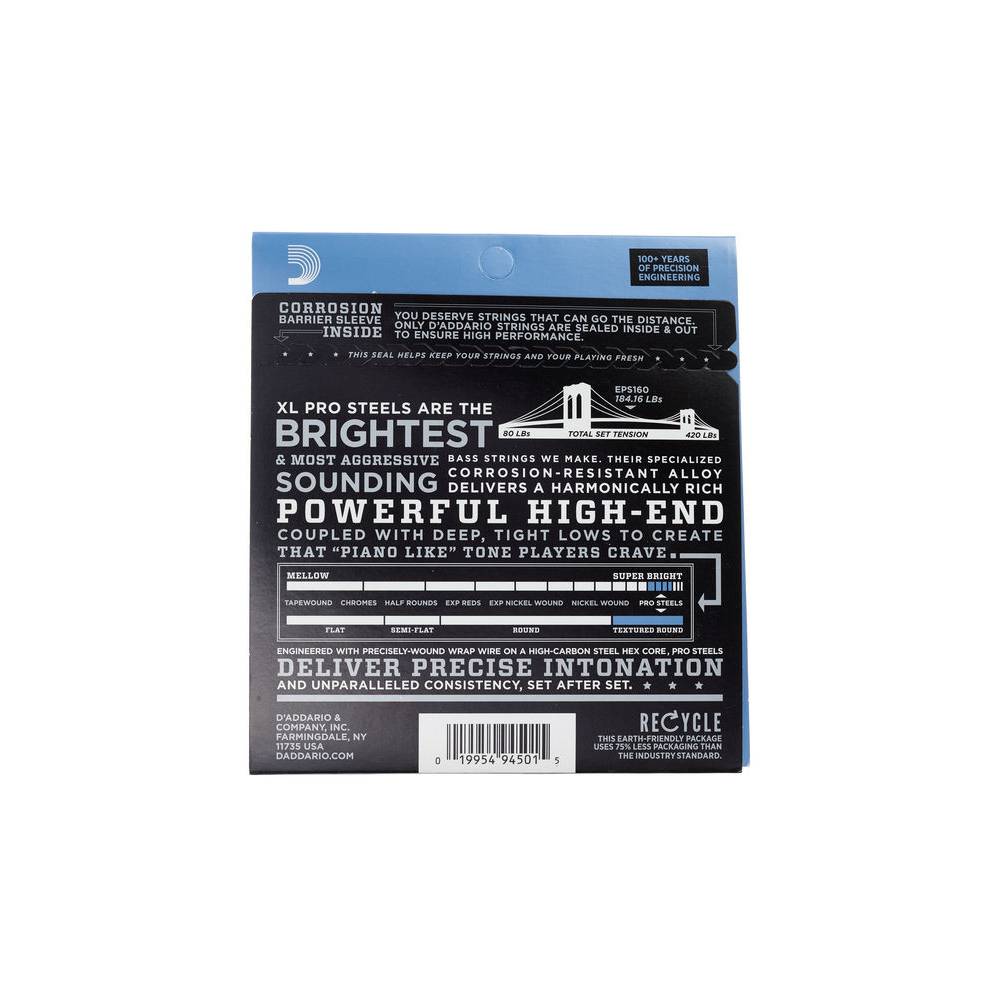 D'Addario EPS160 ProSteels Bass Medium 50-105