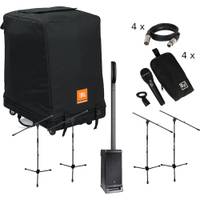 JBL EON ONE PRO + JBL EON One Pro Transporter, mics, statieven en kabels