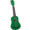 Diamond Head DU-105 rainbow sopraan ukulele groen met gigbag