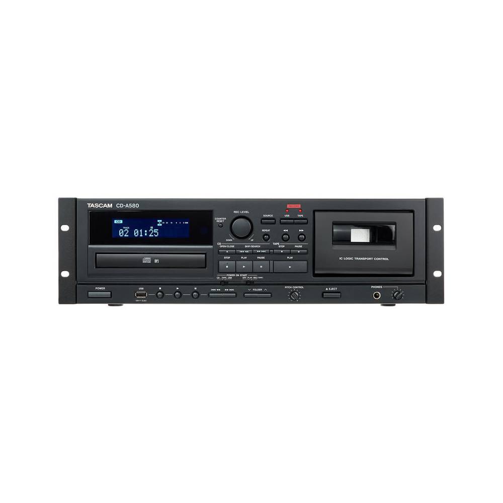 Onafhankelijk Slot Redelijk Tascam CD-A580 19 inch Cassette/CD/USB-mediaspeler & recorder 3U kopen? -  InsideAudio