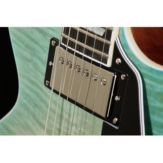 Epiphone Les Paul Modern Figured Caribbean Blue Fade elektrische gitaar