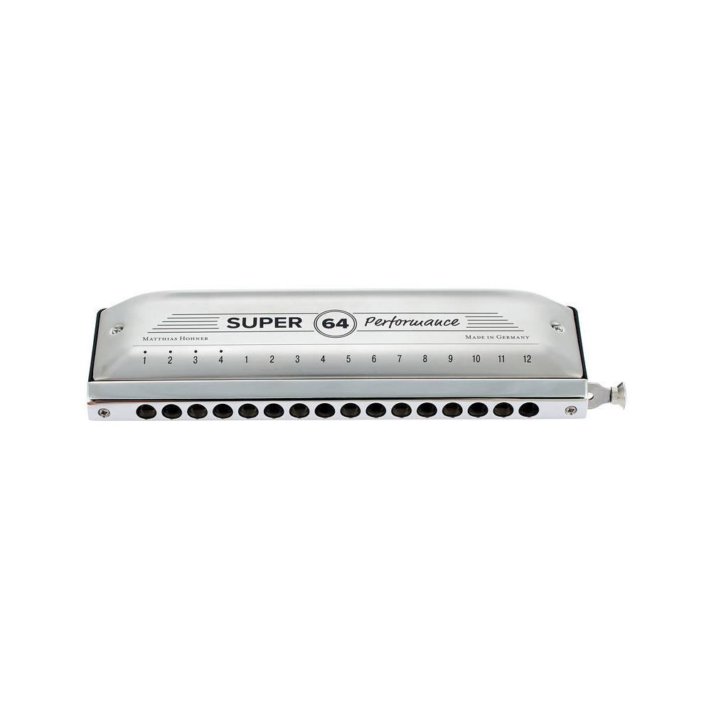 Hohner Super 64 chromatische mondharmonica met etui