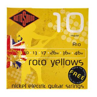 Rotosound R10 Roto Yellows set elektrische gitaarsnaren 010-046