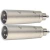 Stagg AC-XMCMH Verloop XLR male - RCA male (2 stuks)