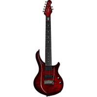 Sterling by Music Man MAJ270XFM John Petrucci Signature Majesty Royal Red 7-snarige elektrische gitaar met deluxe gigbag