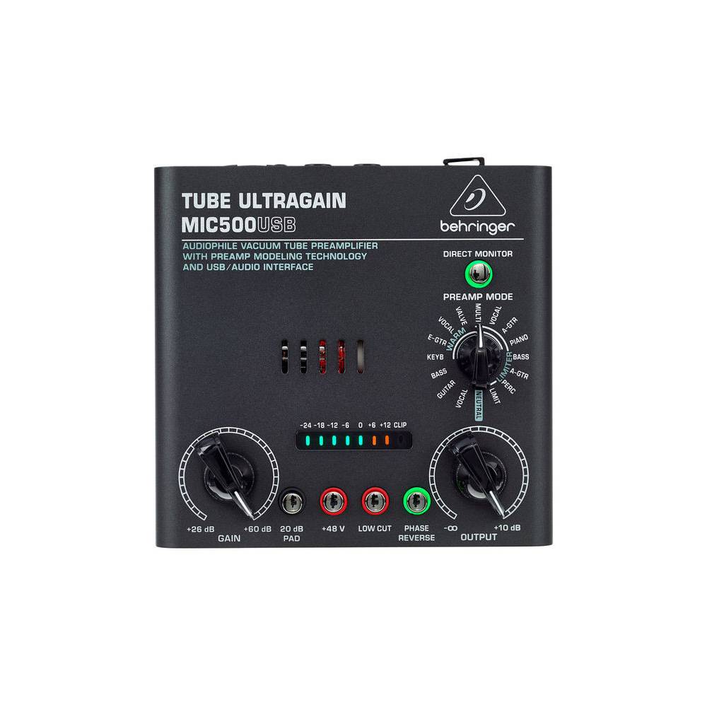 Behringer Tube Ultragain Mic500USB audio interface