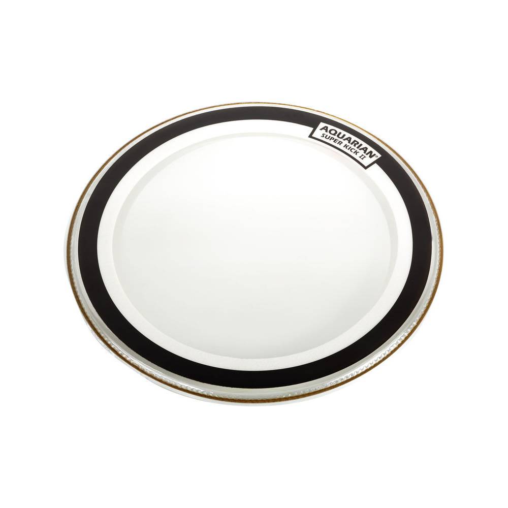 Aquarian 24 inch Super kick II clear bassdrumvel