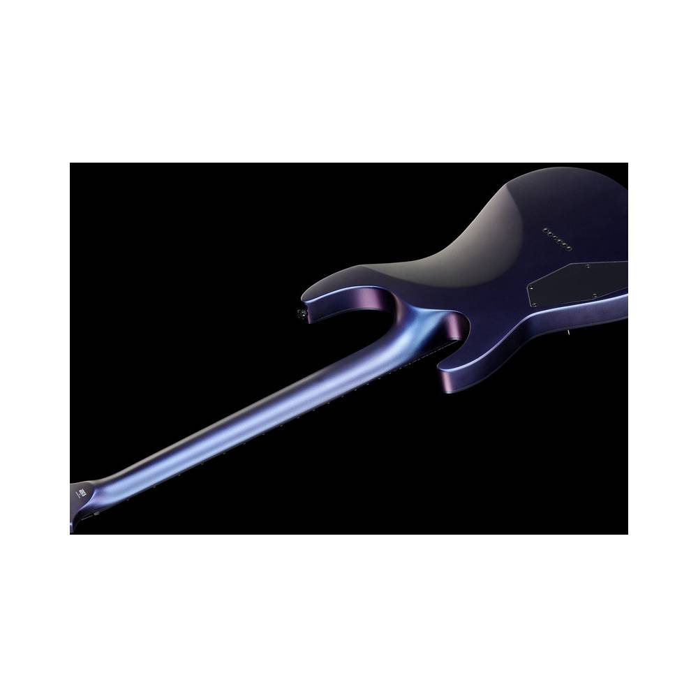 ESP LTD Deluxe H-1001 Violet Andromeda Satin met Seymour Duncan Pegasus/Sentient en Hipshot brug