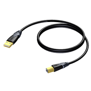 Procab CLD610/1.5 USB 2.0 kabel A male - USB B male 1.5m