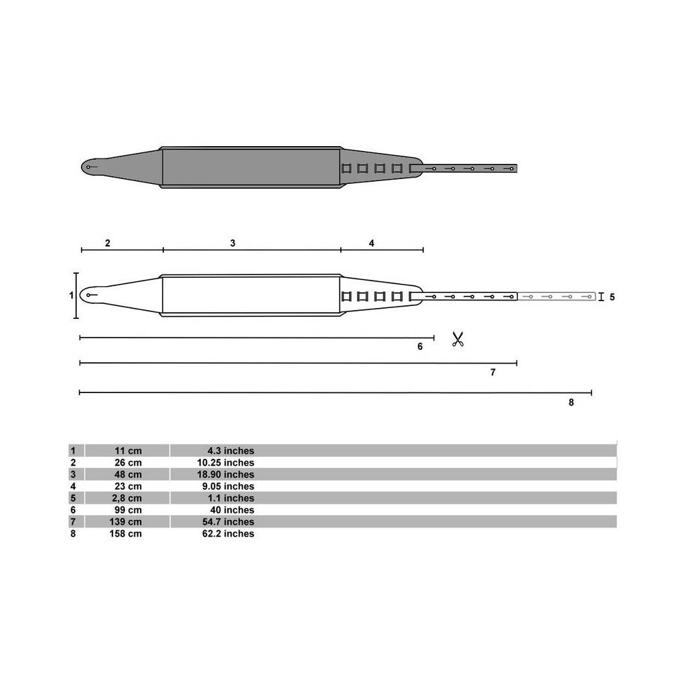 Richter Springbreak III Black 1015 gitaarband