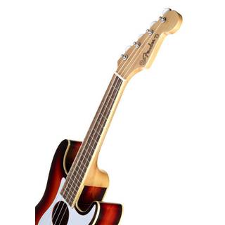 Fender Fullerton Strat Uke Sunburst elektrisch-akoestische concert ukelele