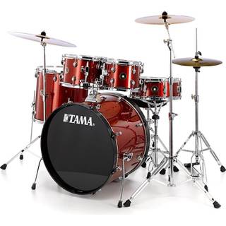 Tama RM52KH6-RDS Rhythm Mate Red Stream 5d. drumstel incl. Meinl bekkenset