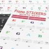 Fazley KeyNote Sheet 88 muzieknoten-stickers voor piano en keyboard