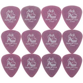 Dunlop Gator Grip 0.71mm 12-pack plectrumset donkerpaars