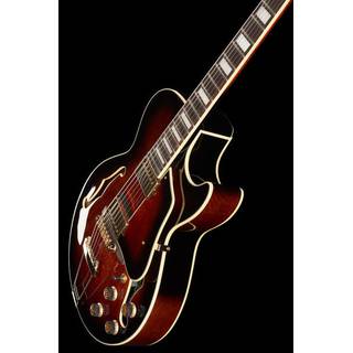 Ibanez Artcore Expressionist AG95QA Dark Brown Sunburst semi-akoestische gitaar