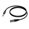 Procab CAB724 XLR male - jack 6.3mm male stereo 5.00 meter