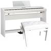 Roland FP-60-WH digitale piano wit + onderstel + pedaal-unit + pianobank wit