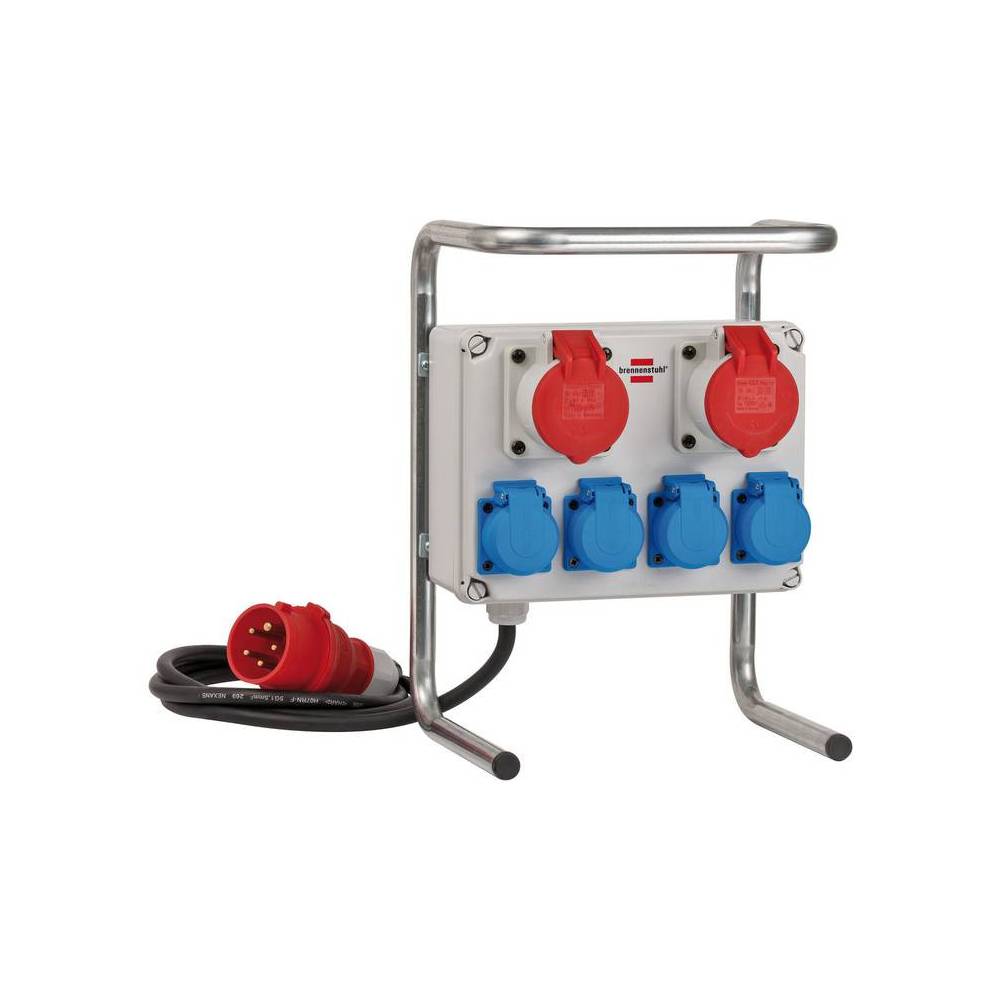 Brennenstuhl Kleinverteiler 1153750 draagbare stroomverdeler buitengebruik 2m