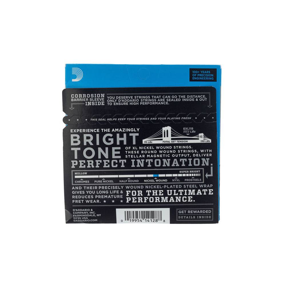 D'Addario EXL115 snarenset voor elektrische gitaar