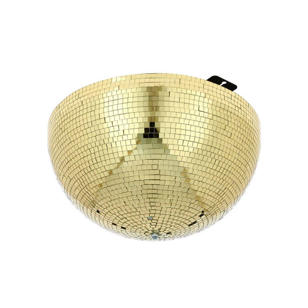 Eurolite gemotoriseerde halve spiegelbol 50 centimeter goud