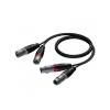Procab REF710/3 2x XLR kabel 3m