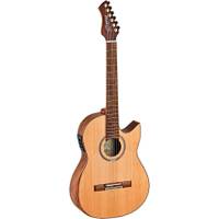 Ortega FLAMETAL-TWO Ben Woods Signature E/A gitaar met tas