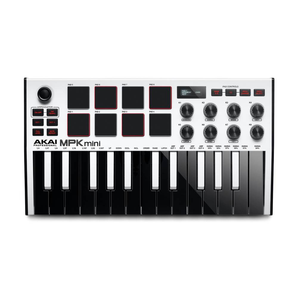 Akai Professional MPK Mini MK3 White USB/MIDI keyboard
