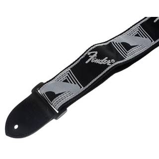 Fender Monogrammed Strap Black Light Grey Dark Grey