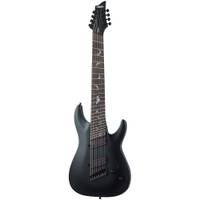 Schecter Damien-8 Multiscale elektrische gitaar Satin Black