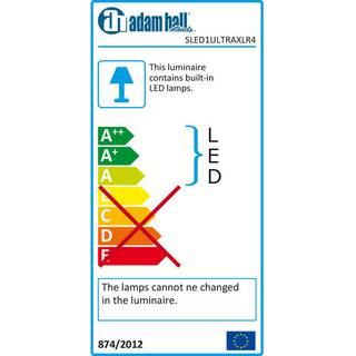 Adam Hall XLR4 Ultra COB LED zwanenhalslampje
