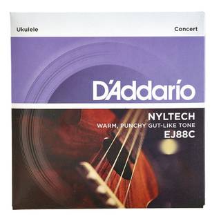 D'Addario EJ88C Natural Nylon Nyltech Concert Ukulele