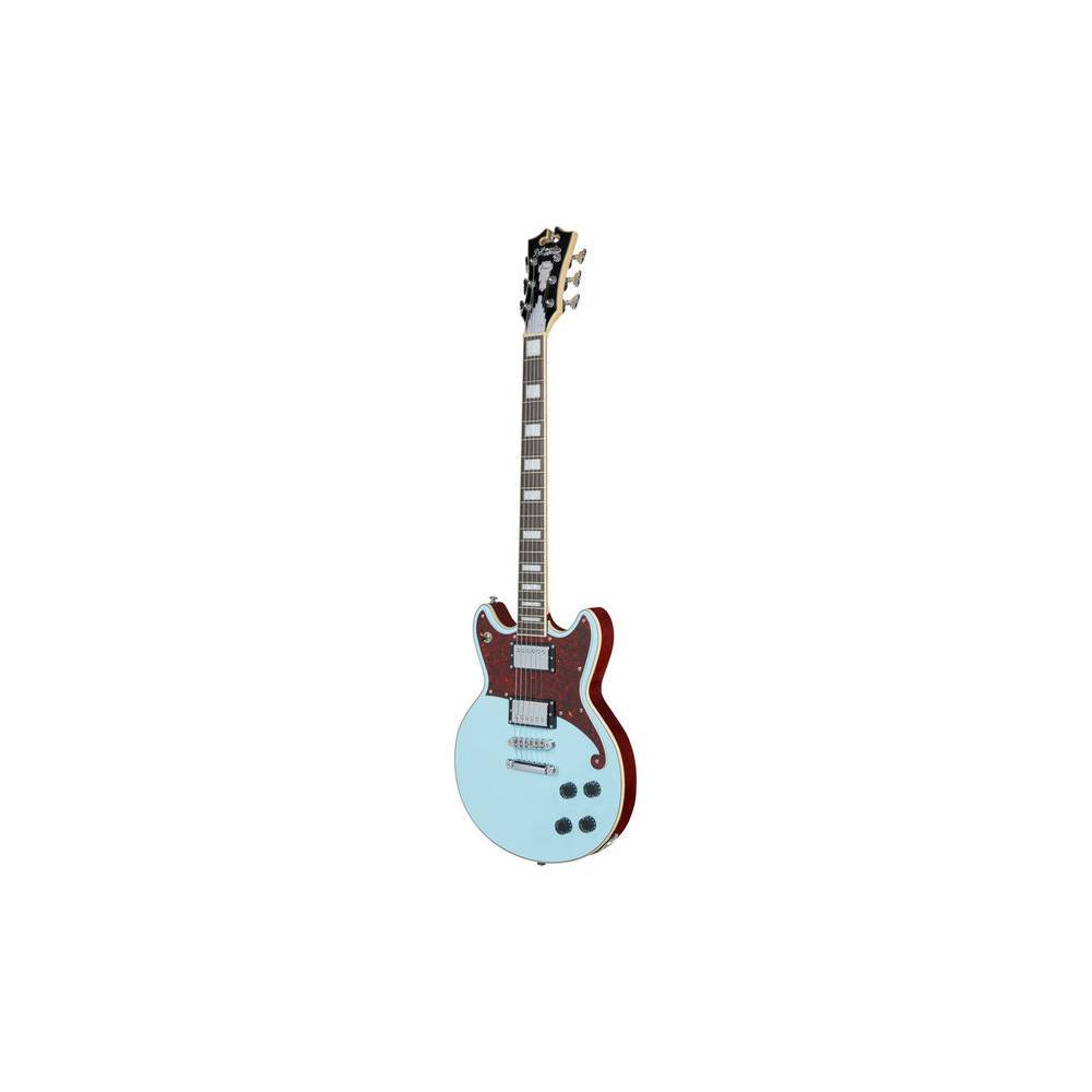 D'Angelico Premier Brighton Sky Blue elektrische gitaar met gigbag