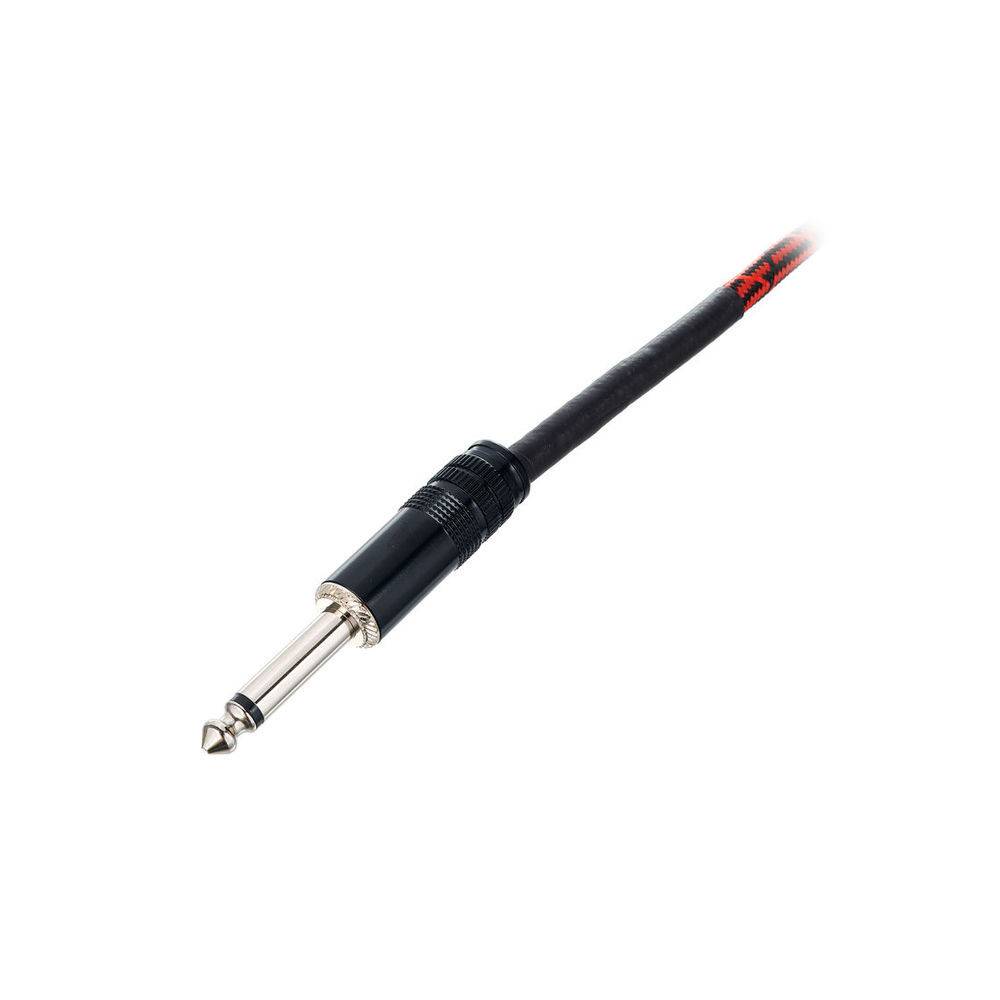 Cordial EI5PP-TWEED-RD Elements instrumentkabel 6.3 TS jack recht 5m tweed rood