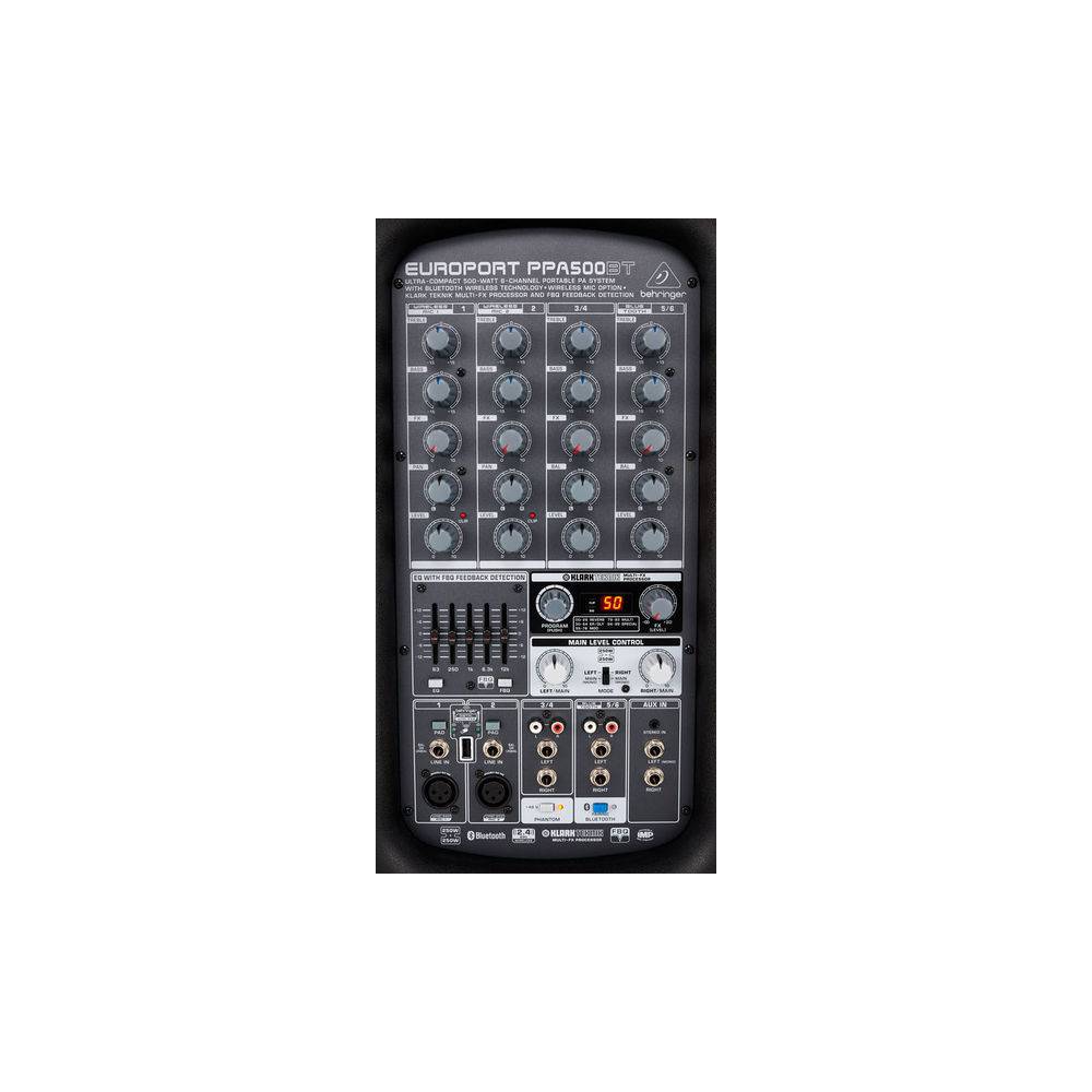 Behringer PPA500BT portabele PA speakerset