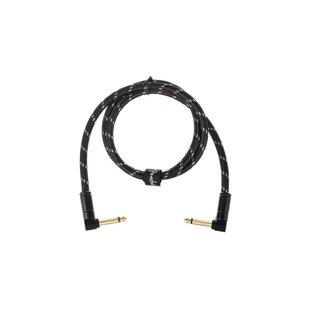 Fender Deluxe Cables instrumentkabel 90 cm zwart tweed