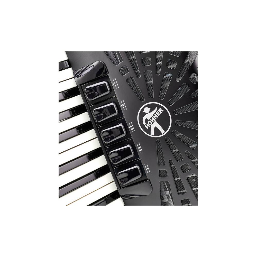 Hohner Bravo III 72 Blauw, Silent Key accordeon