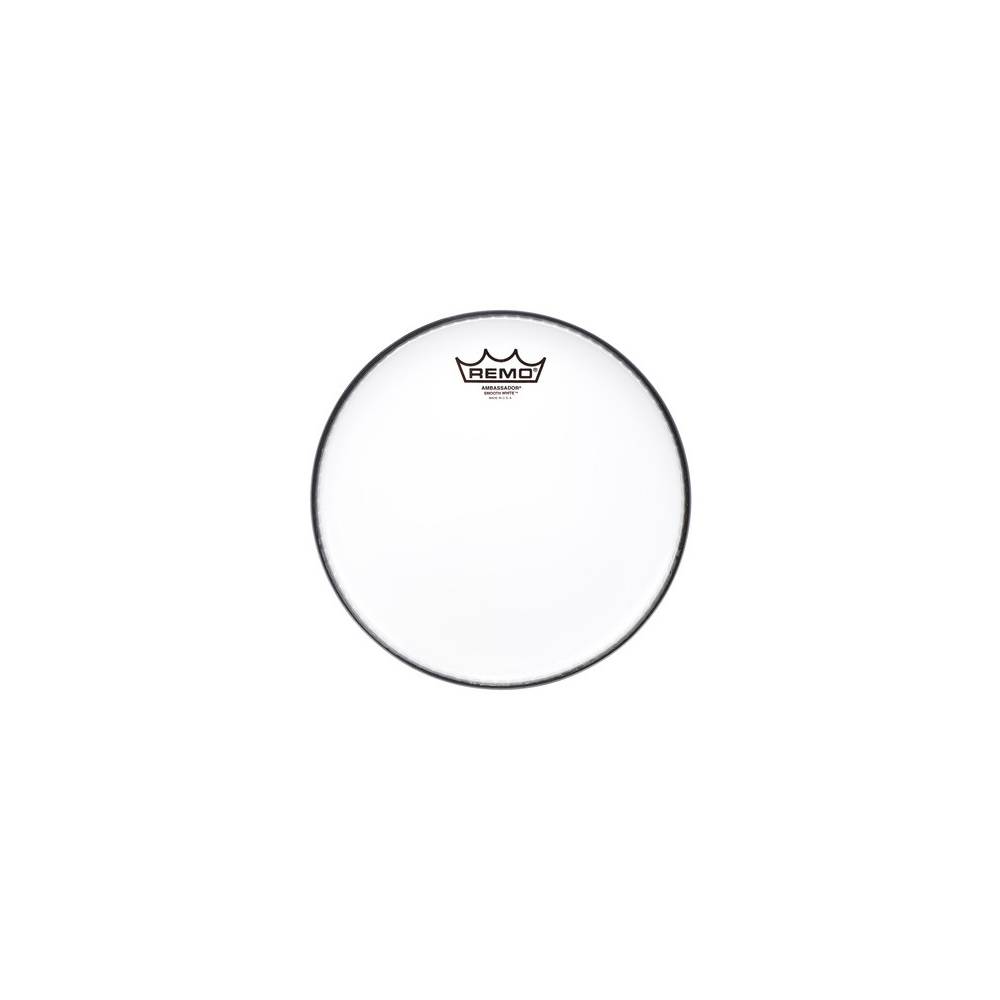 Remo BA-0210-00 Ambassador Smooth White 10"