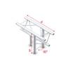 Showtec PT30 Driehoek truss 023 3-weg T-stuk 90g
