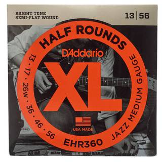 D'Addario EHR360 Half Rounds Jazz Medium