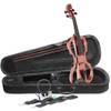 Stagg EVN X-4/4 VBR elektrische viool met gigbag en hoofdtelefoon (violin burst)