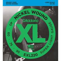 D'Addario EXL220 snarenset voor elektrische basgitaar
