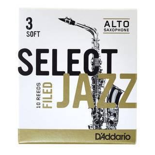 D'Addario Woodwinds RSF10ASX3S Select Jazz Filed Alt-sax 3S